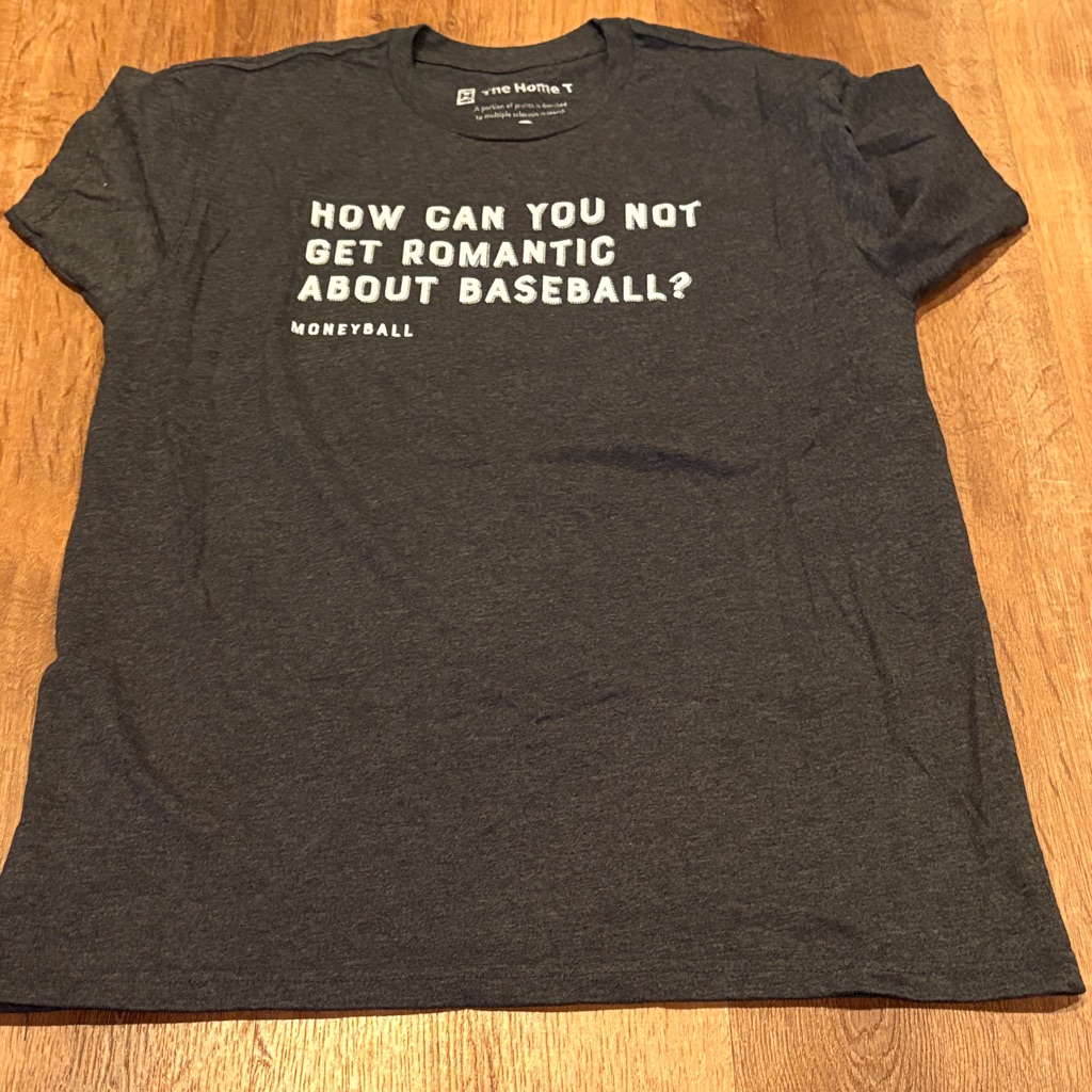 Moneyball Quote Gray Graphic TShirt